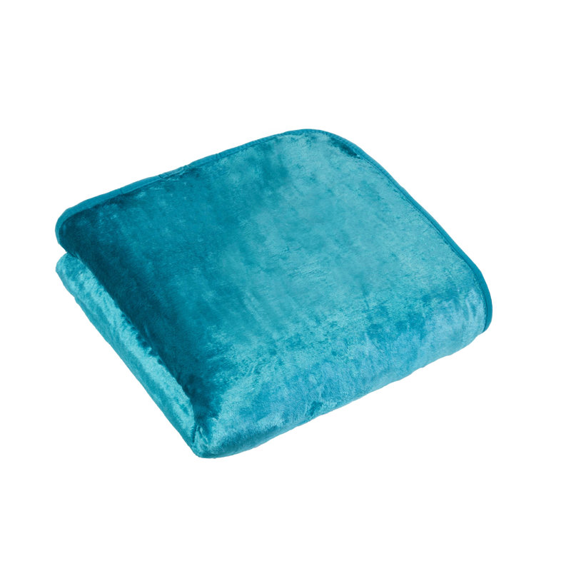 Ajda Standard Throw Blanket, Teal, 59cm W x 79cm L