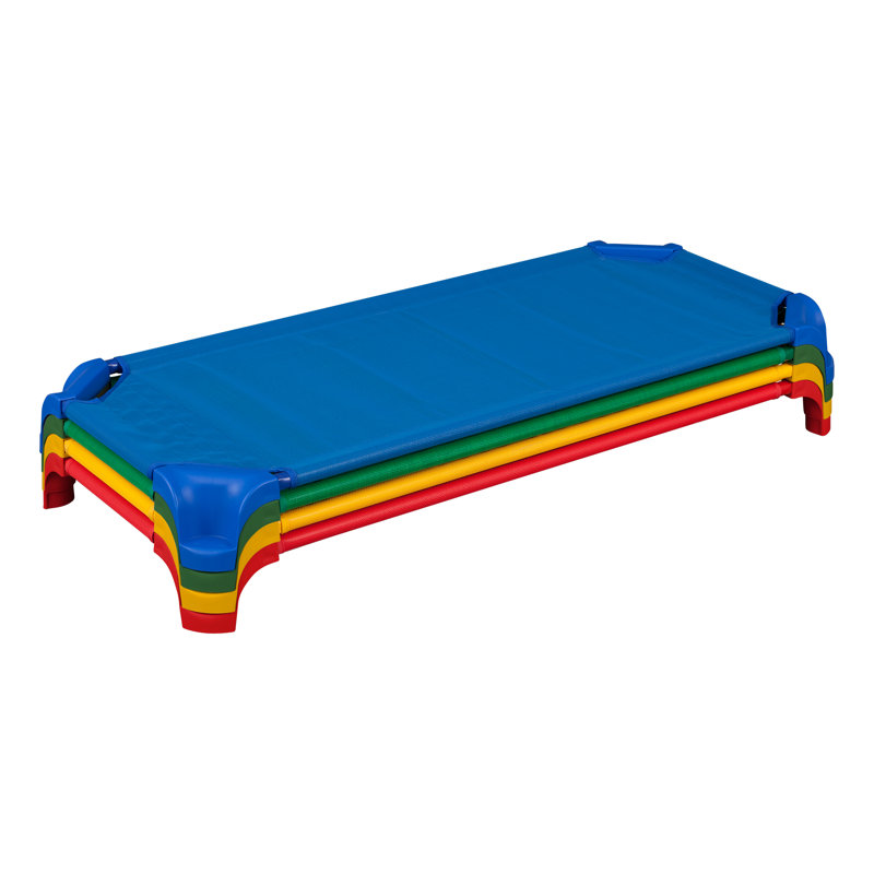 Heavy-Duty Mesh Fabric Stackable Daycare Cots (Set of 24)