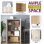 Bundella 2 -Door 3 -Shelf Storage Cabinet