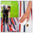 Large Outdoor Rug, Waterproof Reversible Plastic Mat – Modern Striped, UV-Resistant, Easy Clean, For Patio, Deck, Camping, RV, Porch, Red/Navy Blue/White, 10x14ft (305x427cm)-1163102690-1163102684