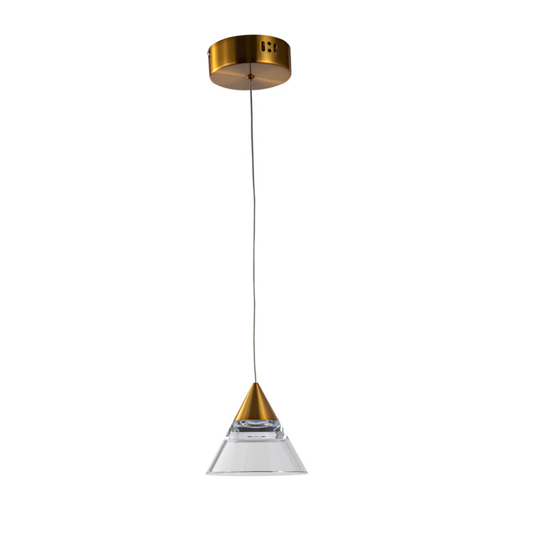 Modern 1 Light LED Acrylic Shade Pendant