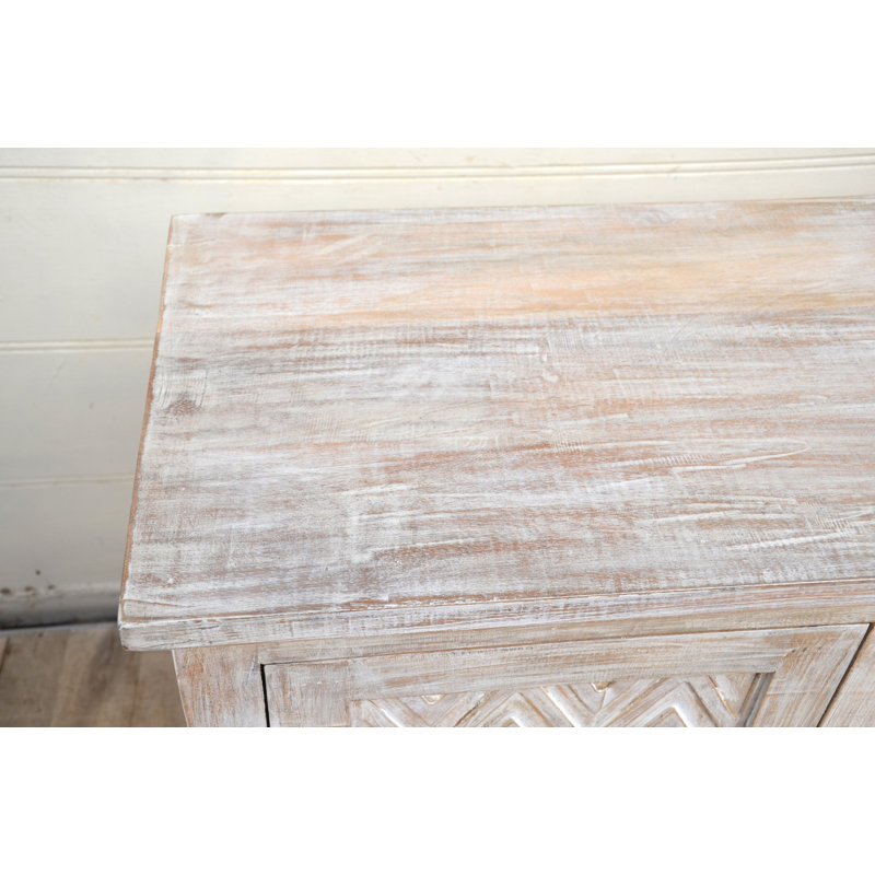 Revena 100'' Solid Wood Sideboard