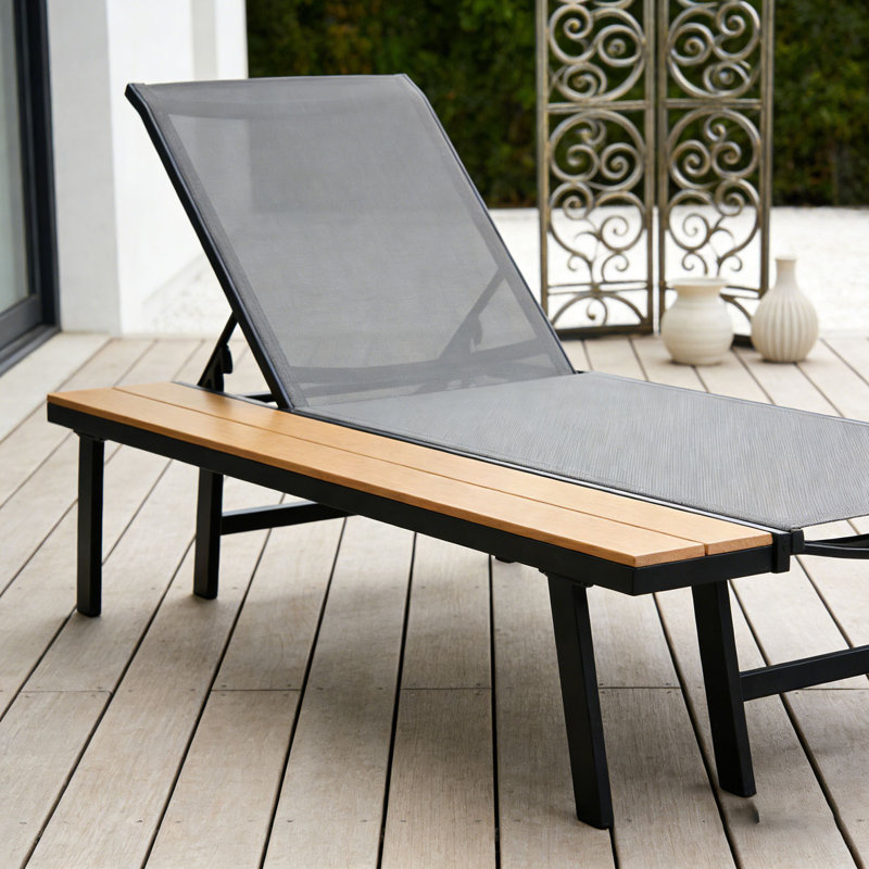 CHAISE WATERLOO CHAISE AVEC TABLE LATÉRALE EN BOIS FIXE