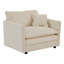 Salon en chenille beige: 2 canapés modulaires avec éponge et structure rembourrés pour un espace confortable