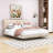 Queen Upholstered Platform Bed with Sensor Light and Floating Design-1511551189