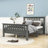 Wooden Platform Bed With Headboard-1967529135-1967529129