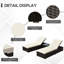 Aymelia 195cm Long Reclining Single Chaise with Cushions