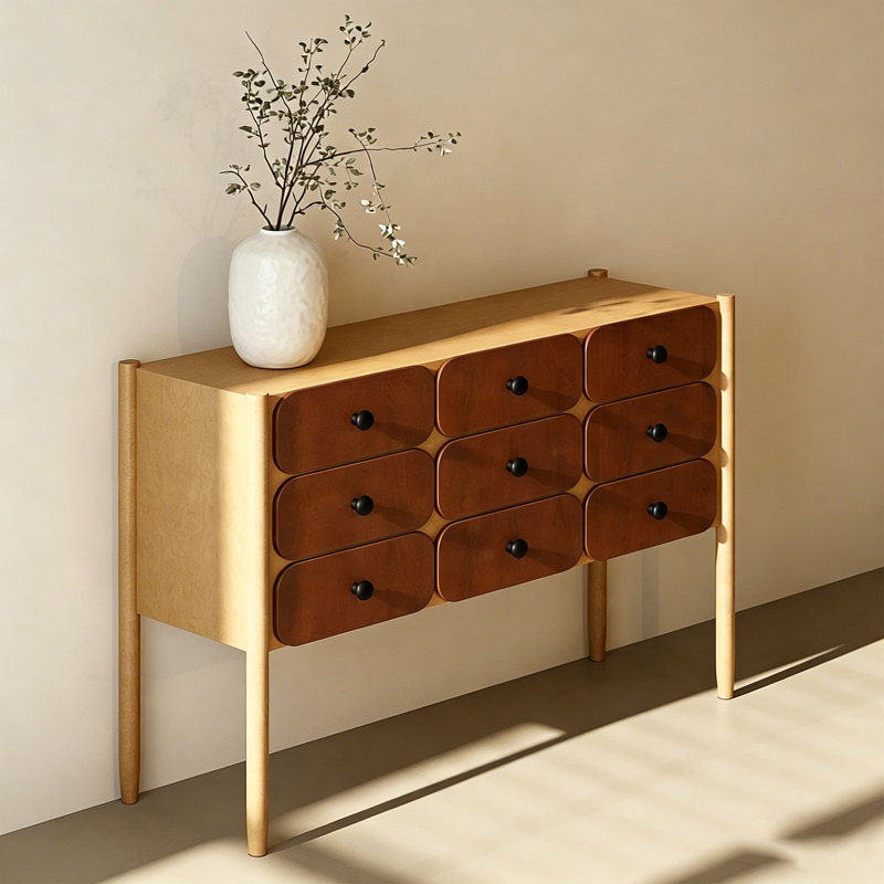 Armoire de rangement d'entrée de style américain,  H 34,64 po x l 47,24 po x P 15,75 po
