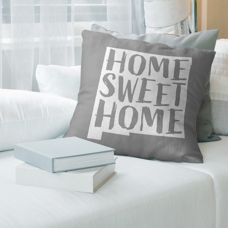 Housse de coussin en lin home, 26 po x 26 po, Gris, Pennsylvanie