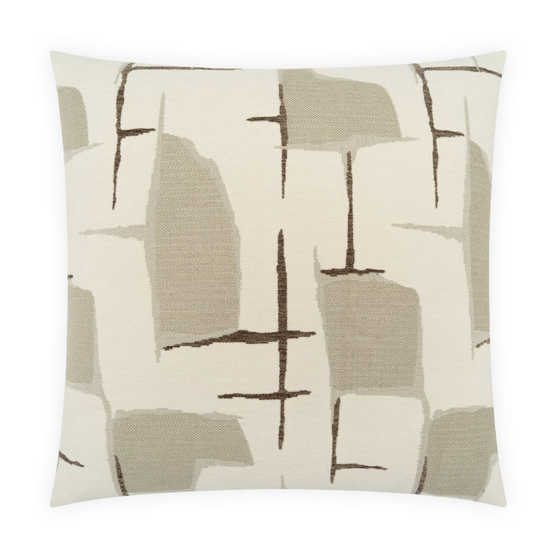 Artova Throw Pillow, 22"H x 22"W, Ivory