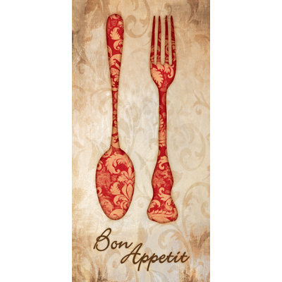 Red Utensils - Painting Print