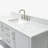 61'' Single Bathroom Vanity with Carrara Marble Top-85364145