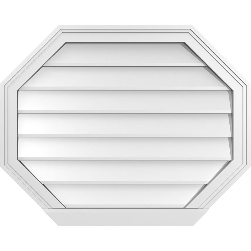 Évent horizontal gondole allongé en surface octogonal Signature, H 24 po x l 30 po x P 2 po