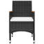  Ensemble de salle à manger 7 pièces en bois d'acacia noir durable-1699825309-1699825313