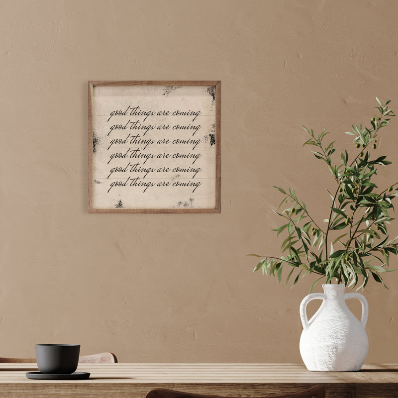 Répétez «Good Things Are Coming White», H 8 po x l 8 po