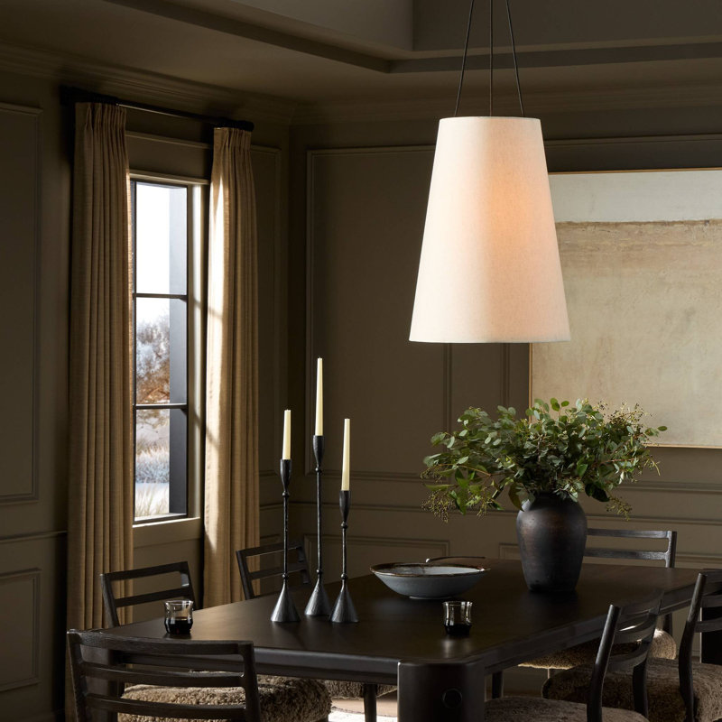 Piama Pendant-Beige Linen, Beige