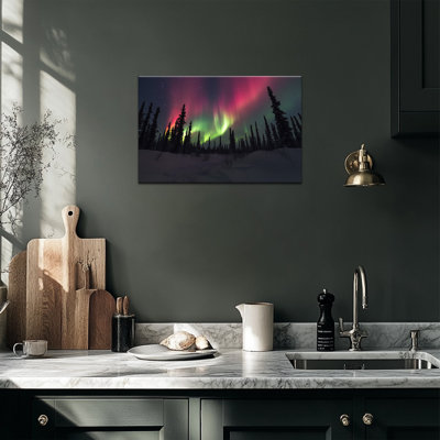 Aurore boréale, reproduction d'art sur toile, aurores boréales, impression sur toile, paysage, nature, peinture, affiche, prête à être suspendue