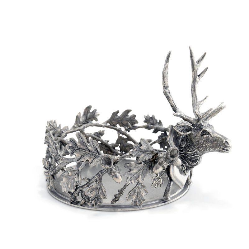 Lodge Pewter Round Coaster