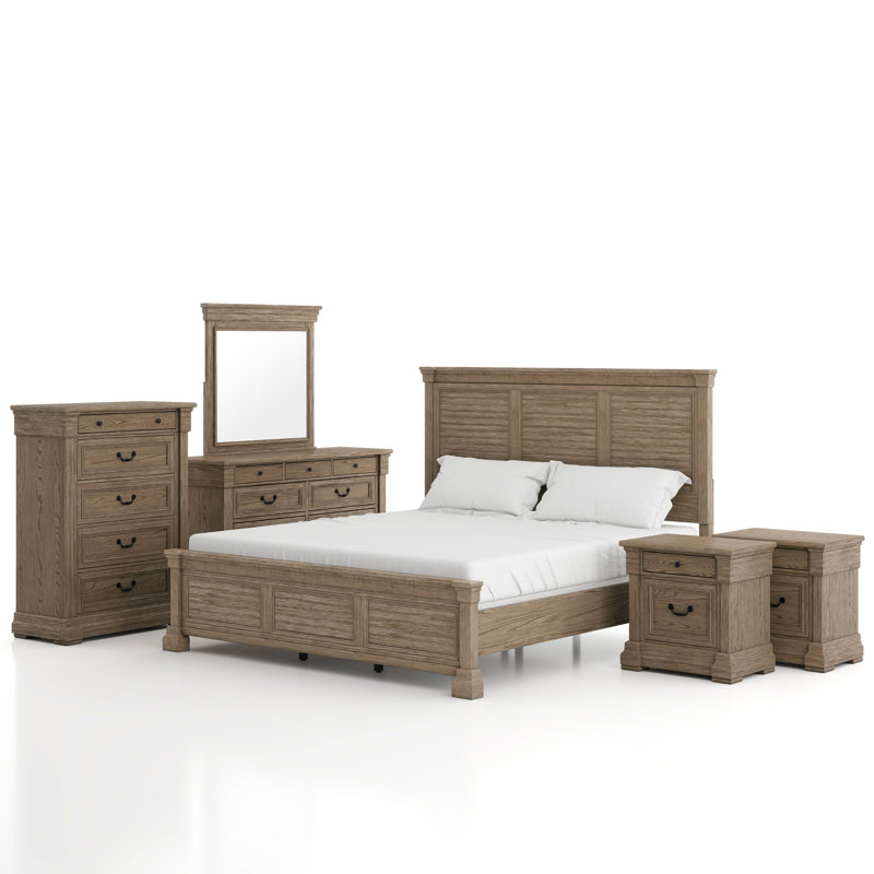 Ensemble de chambre à coucher 6 pièces Laniel, Très grand