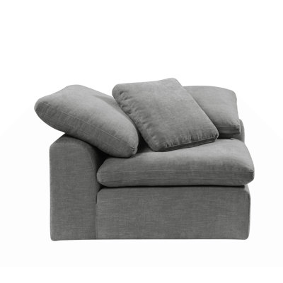 Nugent - canapé modulaire modulaire en lin avec coussin LV55141