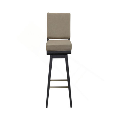 Peppercorn Leather Swivel Bar Stool (Set Of 2)