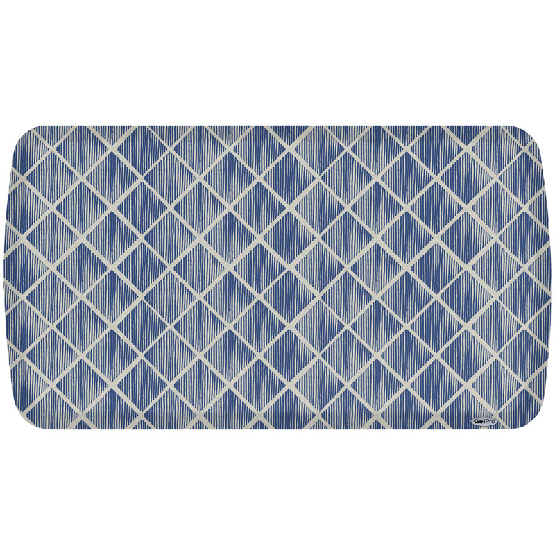 Tapis de cuisine GelPro Elite, Bleu, Rectangle 1 pi 8 po x 3 pi