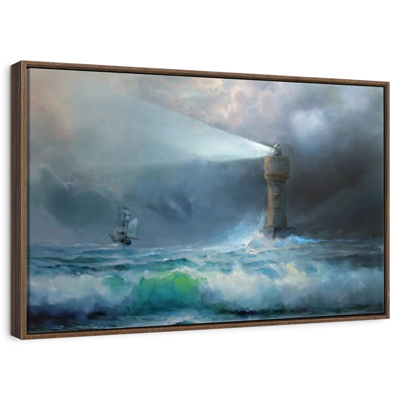 Stormy Sky, 25" X 17", Floating Frame Walnut