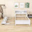 Lit plateforme en bois avec lit gigogne simple et 3 tiroirs Olriedge-2143325503-2143325502