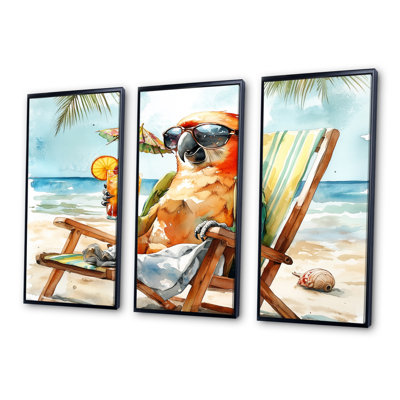 Sams - Coastal Animal Wall Art Print Set