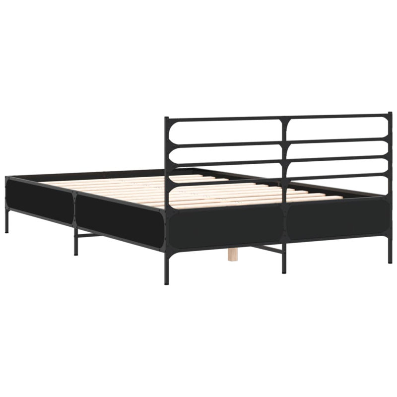 Achillefs Bed, Black, Double (4'6)