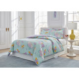 Percale Ring Stitch Printed Comforter Set