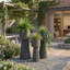 Ensemble de 3 jardinières d'extérieur, jardinières modernes en fer pour l'intérieur et l'extérieur