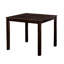 Ensemble de table de salle à manger 5 pièces, 1 table de style transitionnel et 4 chaises de salle à manger carrées avec dossier à lattes
