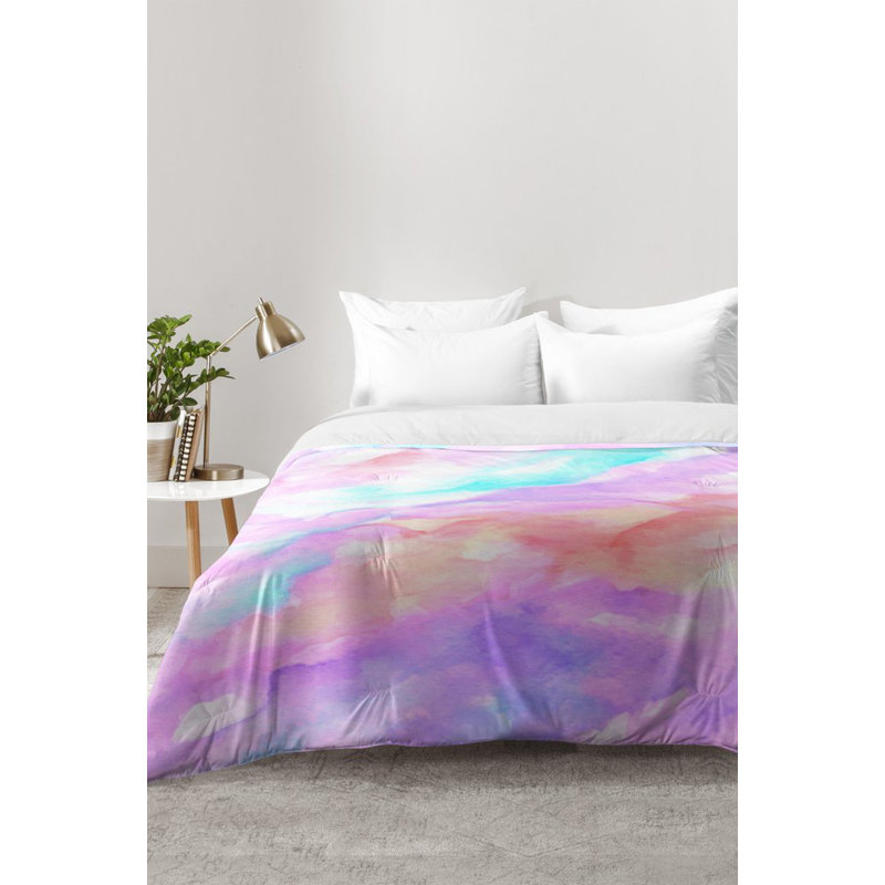 Rosie Brown Modern & Contemporary Polyester Abstract Comforter, Full/Queen Comforter + 2 Standard Shams