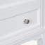 Meuble-lavabo 24 po sans lavabo, base seulement, structure en bois massif, armoire de rangement avec tiroir et tablette ouverte, blanc