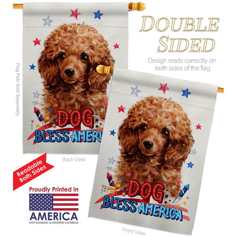 Double Sided 40'' H x 28'' W Polyester Animal House Flag