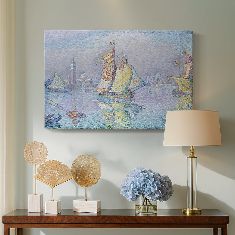 The Grand Canal, Venice-Paul Signac-Gallery Wrapped Canvas-1905, 8x12