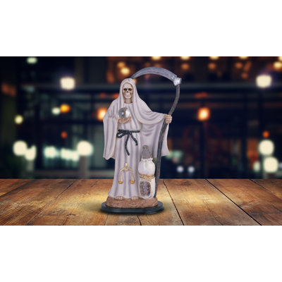 16"H White Santa Muerte Figurine  Unique Gifts