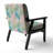 Multicolor Quilting Patchwork - Upholstered Patterned Accent Arm Chair