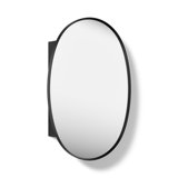 Verdera 24 in x 34 in Oval Framed Medicine Cabinet, Surface Mount or Recessed