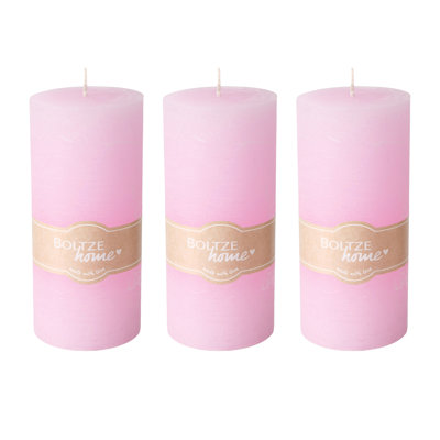 3 Piece Pillar Candle Set