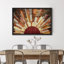 «Western Wood Effect Landscape Brown Sun Rays», impression rustique sur toile encadrée-119598449-93389054-93389053