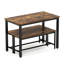 Ensemble de table de salle à manger, table de bar avec 2 bancs de salle à manger, comptoir de table de cuisine avec chaises