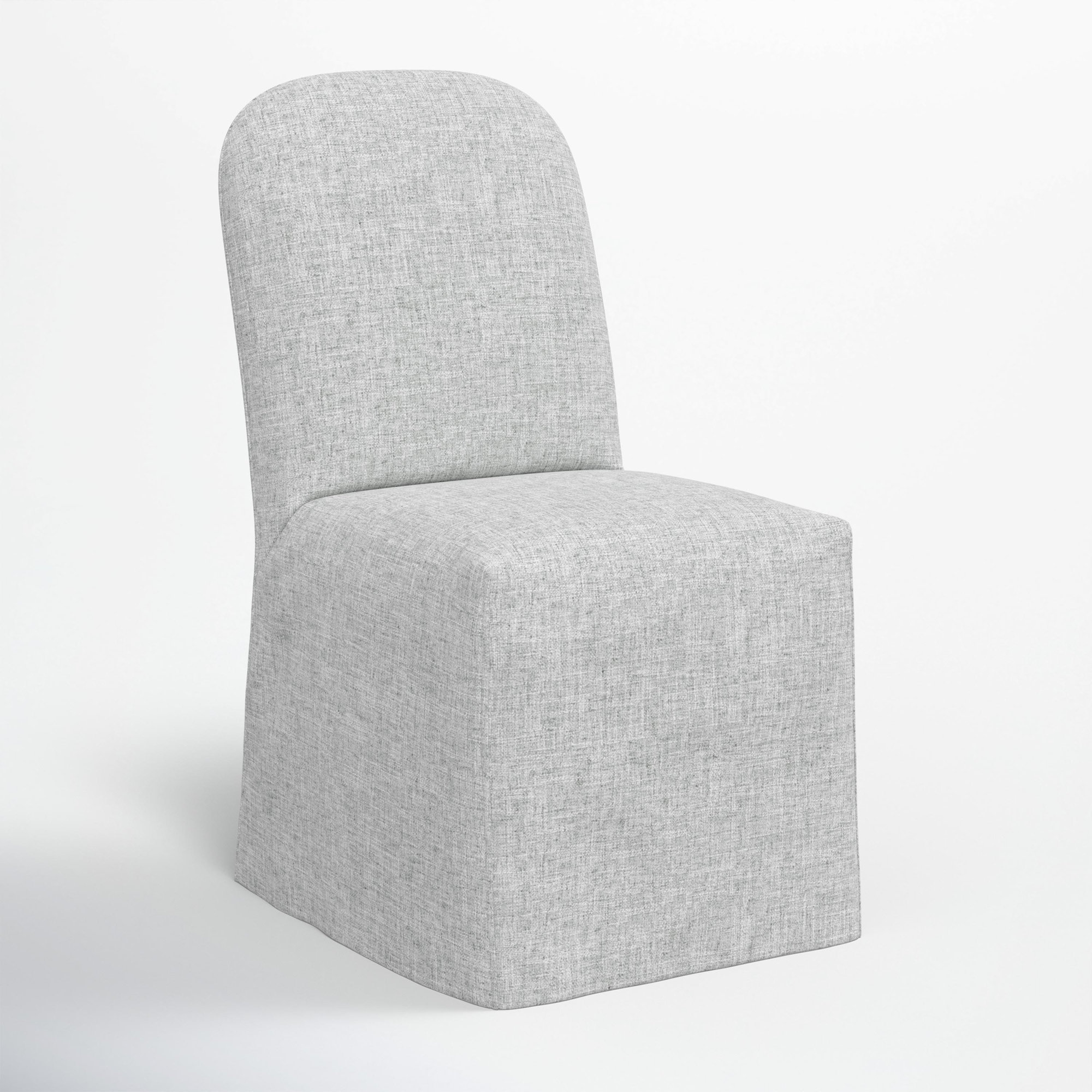Maggie Slipcover Dining Chair, Zuma Pumice Textured Linen