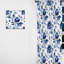 Motif victorien de cobalt Ii Victorian III - rideau de velours bohémien - obscurcissant - 1 panneau-107579016