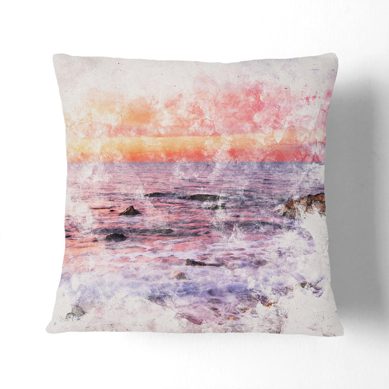 Square Cushion, 40cm H x 40cm W x 15cm D, Stone