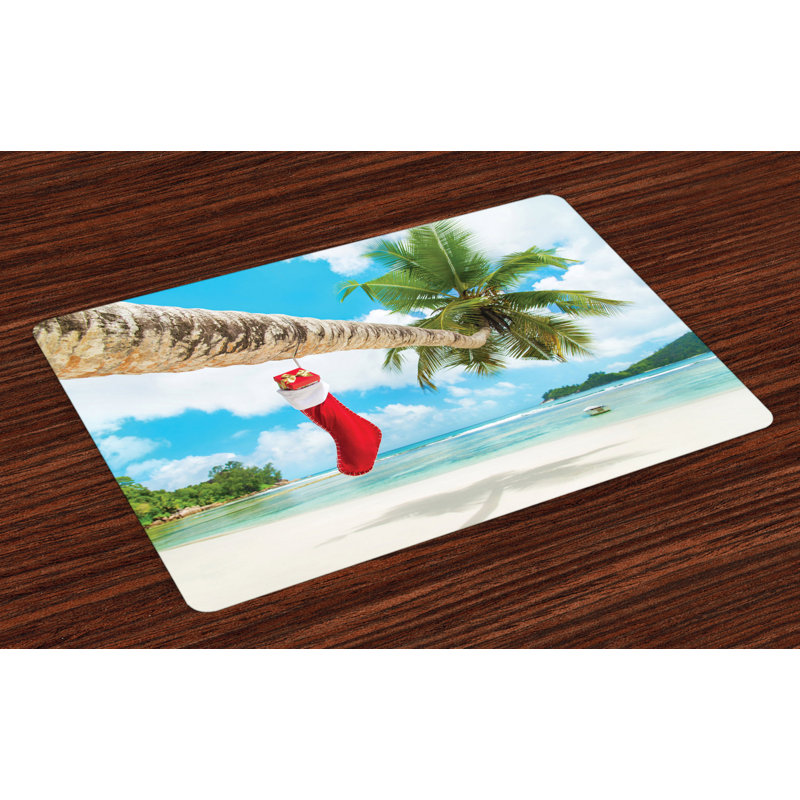 Millen Christmas Beach Xmas Stockings Placemat