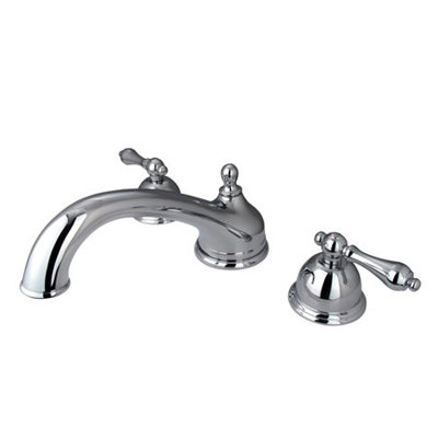 Double Handle Deck Mounted Roman Tub Faucet