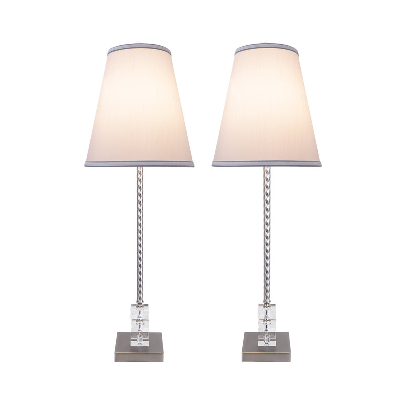Ensemble de lampes de table 31,5 ", Étain