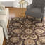 Tapis floral en laine / coton / latex touffeté à la main Tressler-15107989